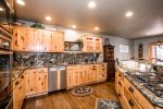 Beautiful wood cabinets with lots of storage
